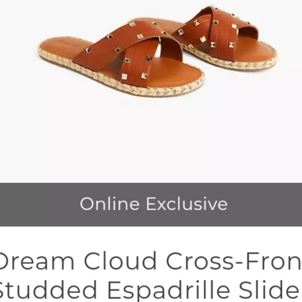 NWT Lane Bryant Cognac Espadrilles Size 8W